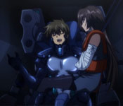 yui in the cockpit with yuuya